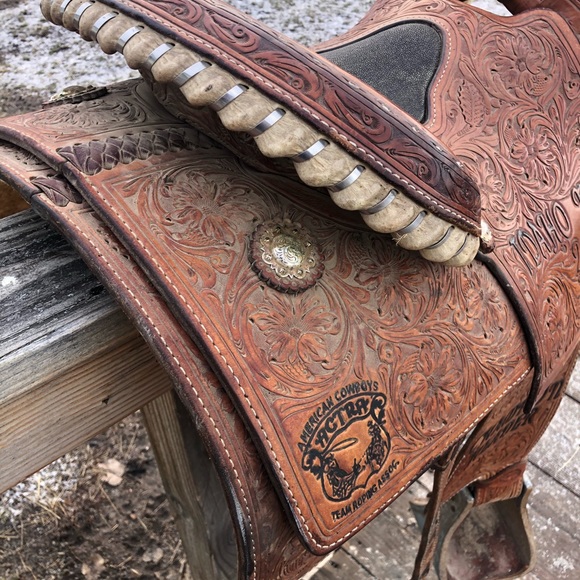 Scott Thomas Team Roping Saddle - Picture 3 of 16